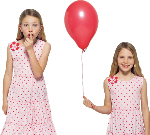 Фото девочка с воздушным шаром