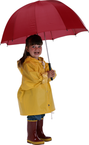 Фото девочка под зонтом
