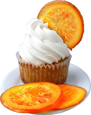 Сладкое пирожное с апельсином