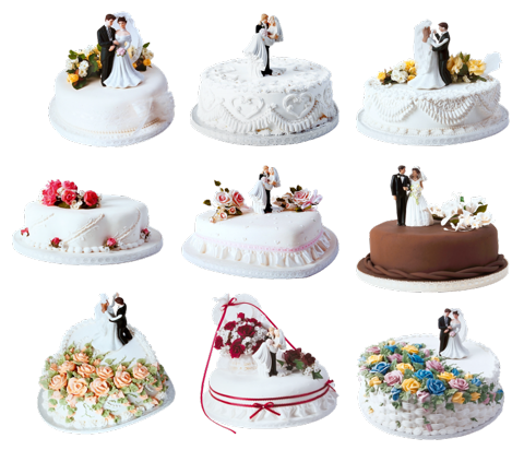 Свадебные торты с фигурками