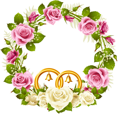 Свадебный венок с белыми розами