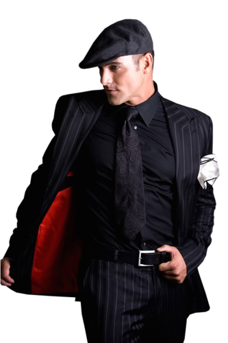 Фото мужчина в черном костюме