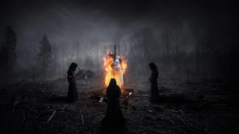 Ритуал, сожжение девушки на костре