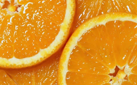 Дольки апельсина крупным планом
