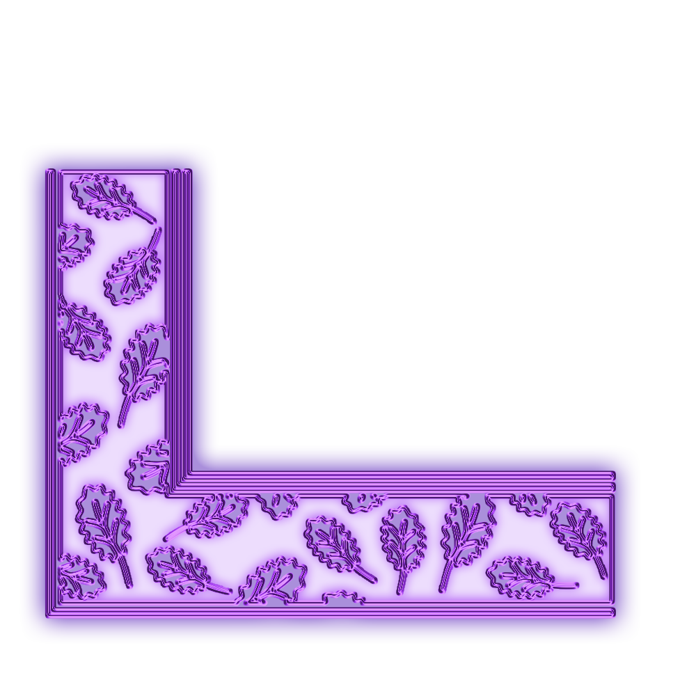 Уголок фиолетового цвета