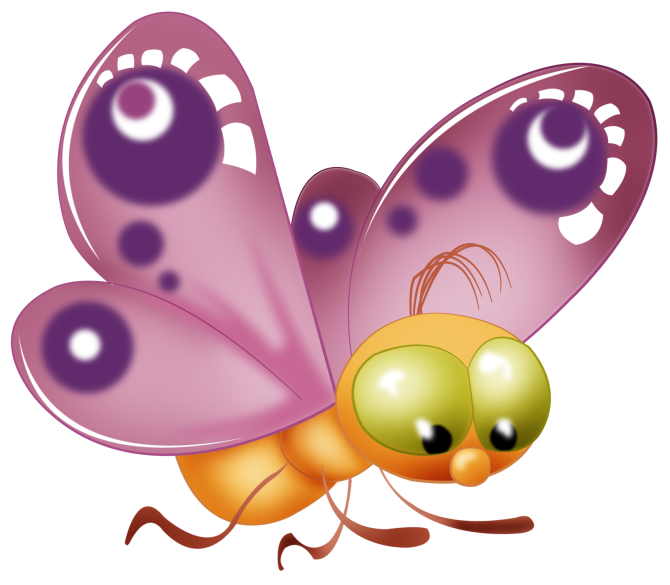 Разноцветные бабочки для детей