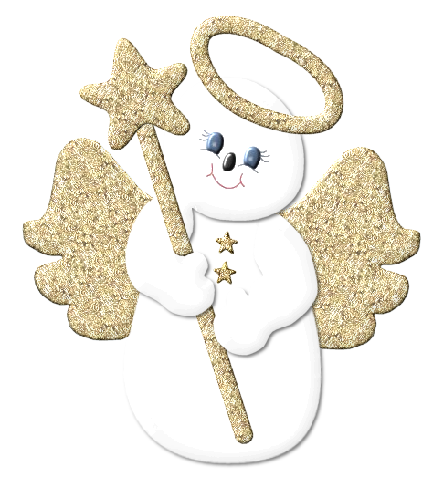 Снеговик ангел