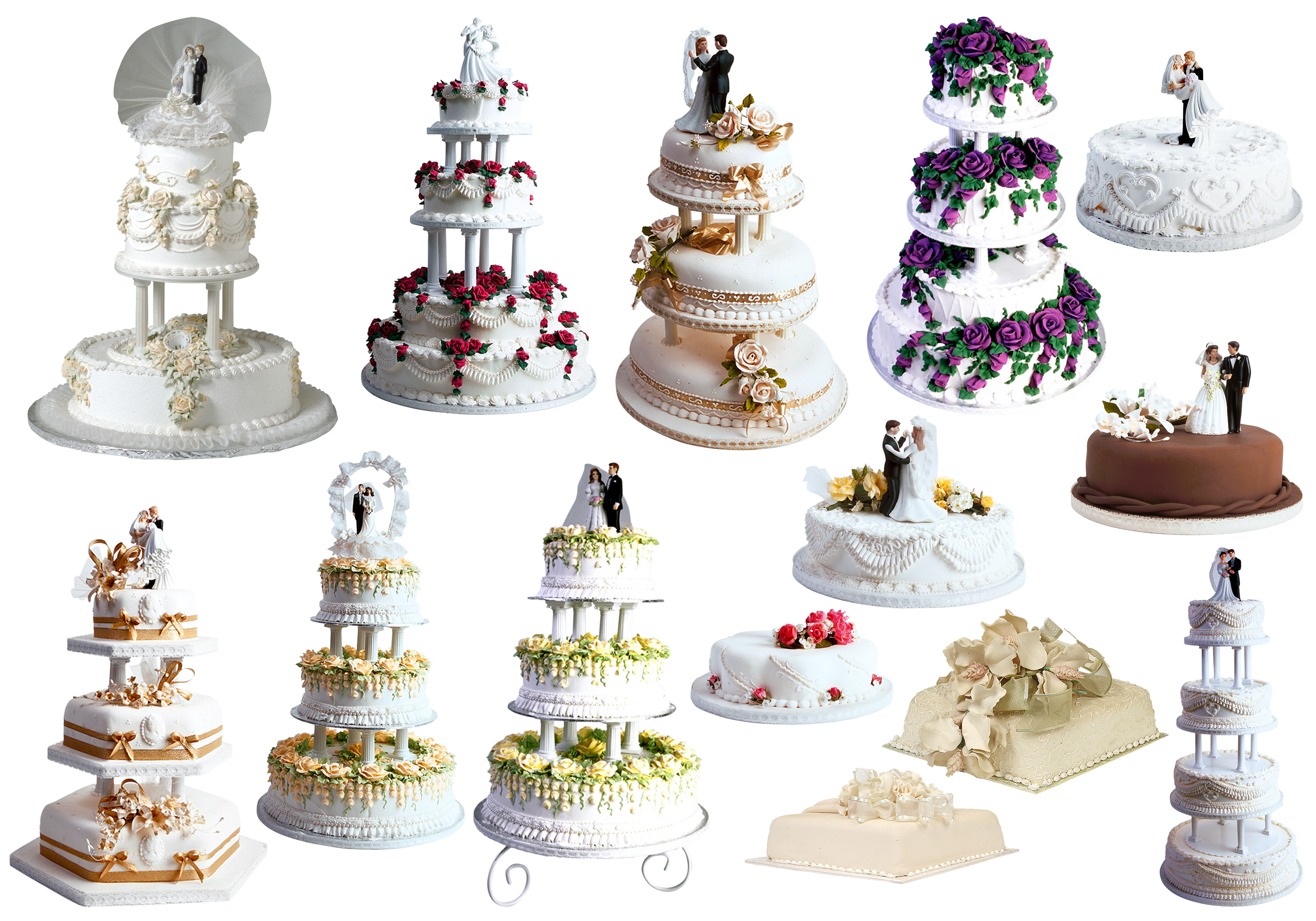 Свадебные торты клипарт
