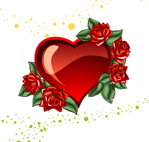 Сердце с цветами - Сердечки - Картинки PNG - Галерейка