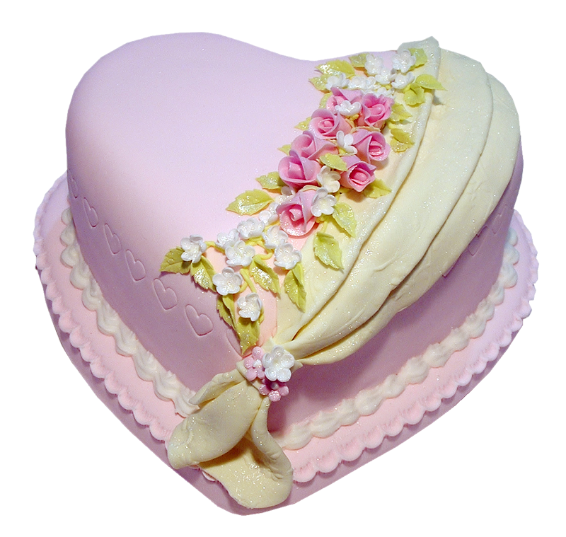 Свадебное сердце, торт