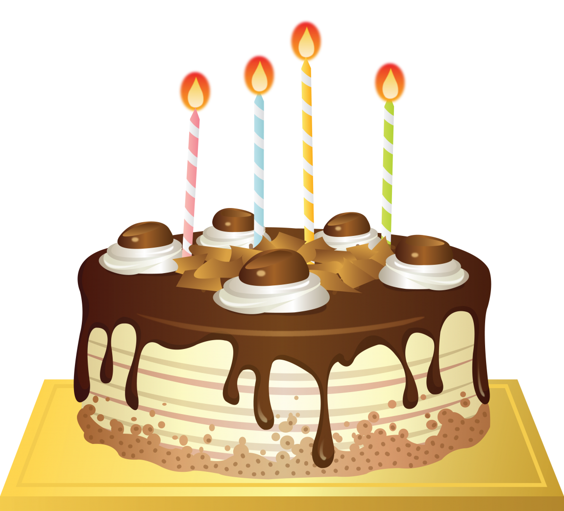 Картинка торт с четырьмя свечами