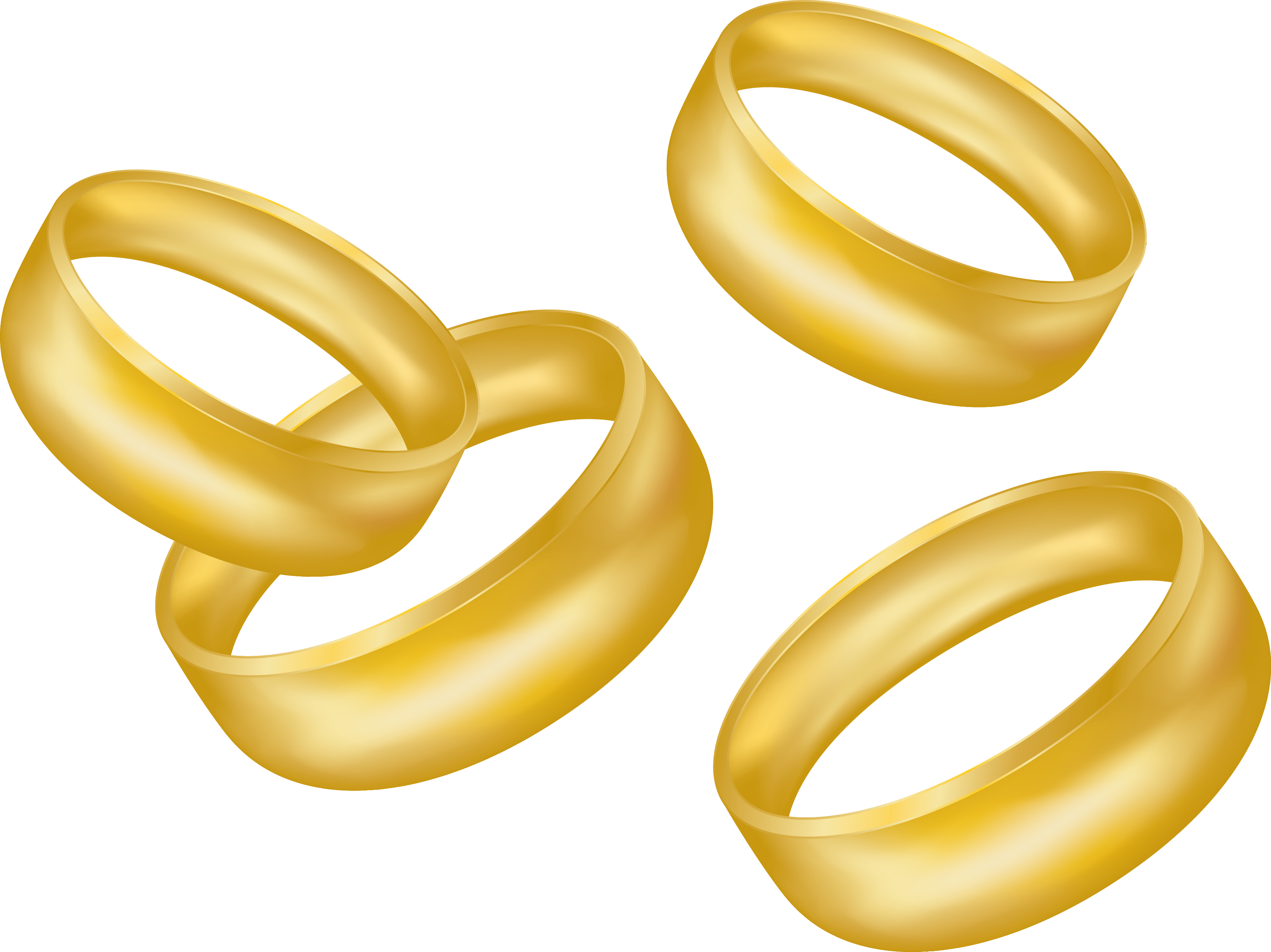 Простые свадебные кольца