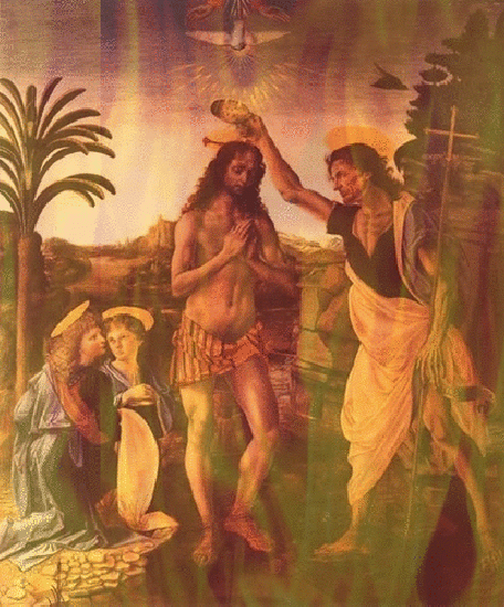 Картина, Крещение водой, Иисус