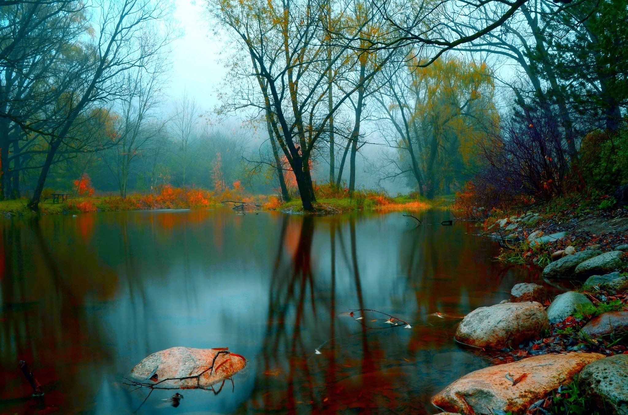 Фото озеро, природа, тихое место