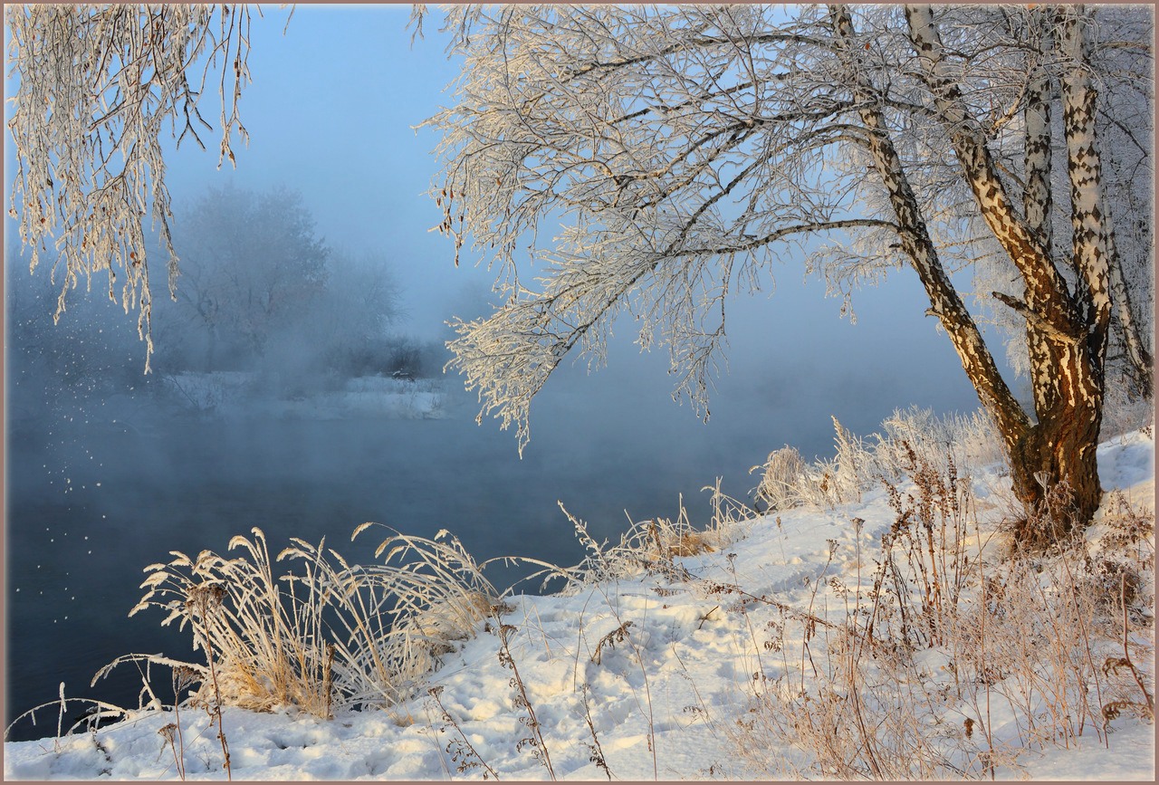 Зимний пейзаж у реки
