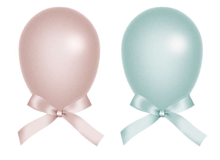 Воздушные шары с бантиками