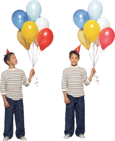 Фото мальчик с воздушными шариками