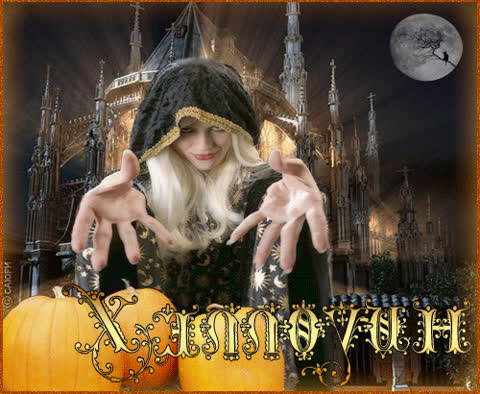 Картинка Хэллоуин, девушка ведьма