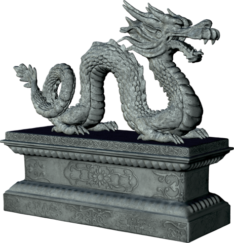 Памятник китайскому дракону