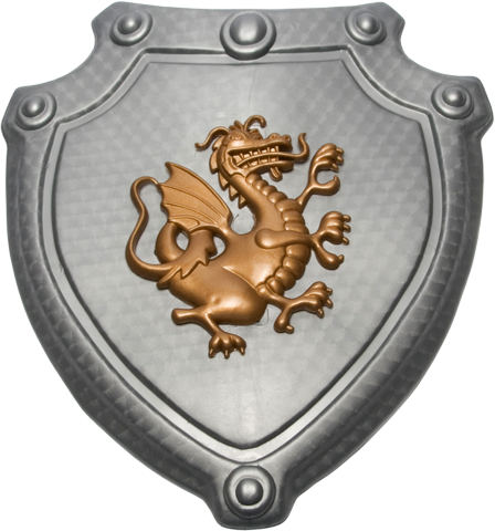 Щит с изображением дракона
