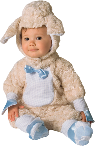 Ребенок в костюме овцы