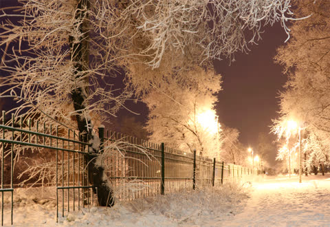 Ночные фото зимы