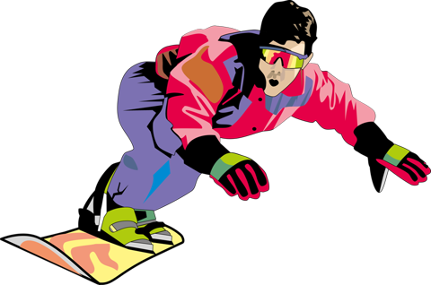 Картинка сноубордист