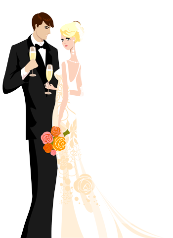 Рисунок жених и невеста