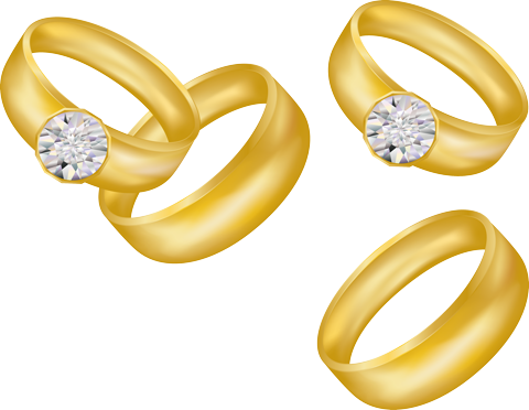 PNG свадебные кольца