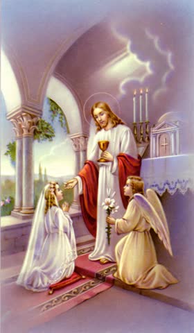 Рисунок Иисус с ангелами