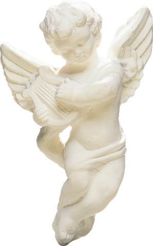 Статуэтка ангел, белого цвета