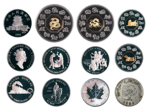 Монеты разных стран в картинках